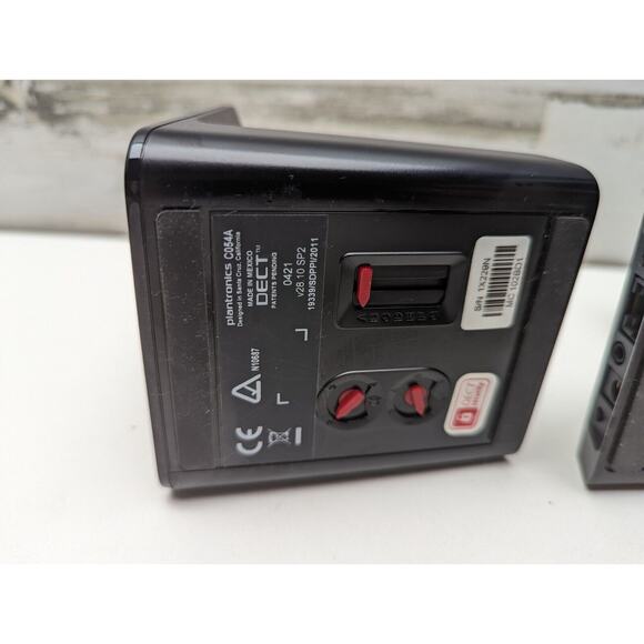 2 Plantronics CO54 C054A Base Station System for CS540 Wireless Headset W/Power - Picture 3 of 6